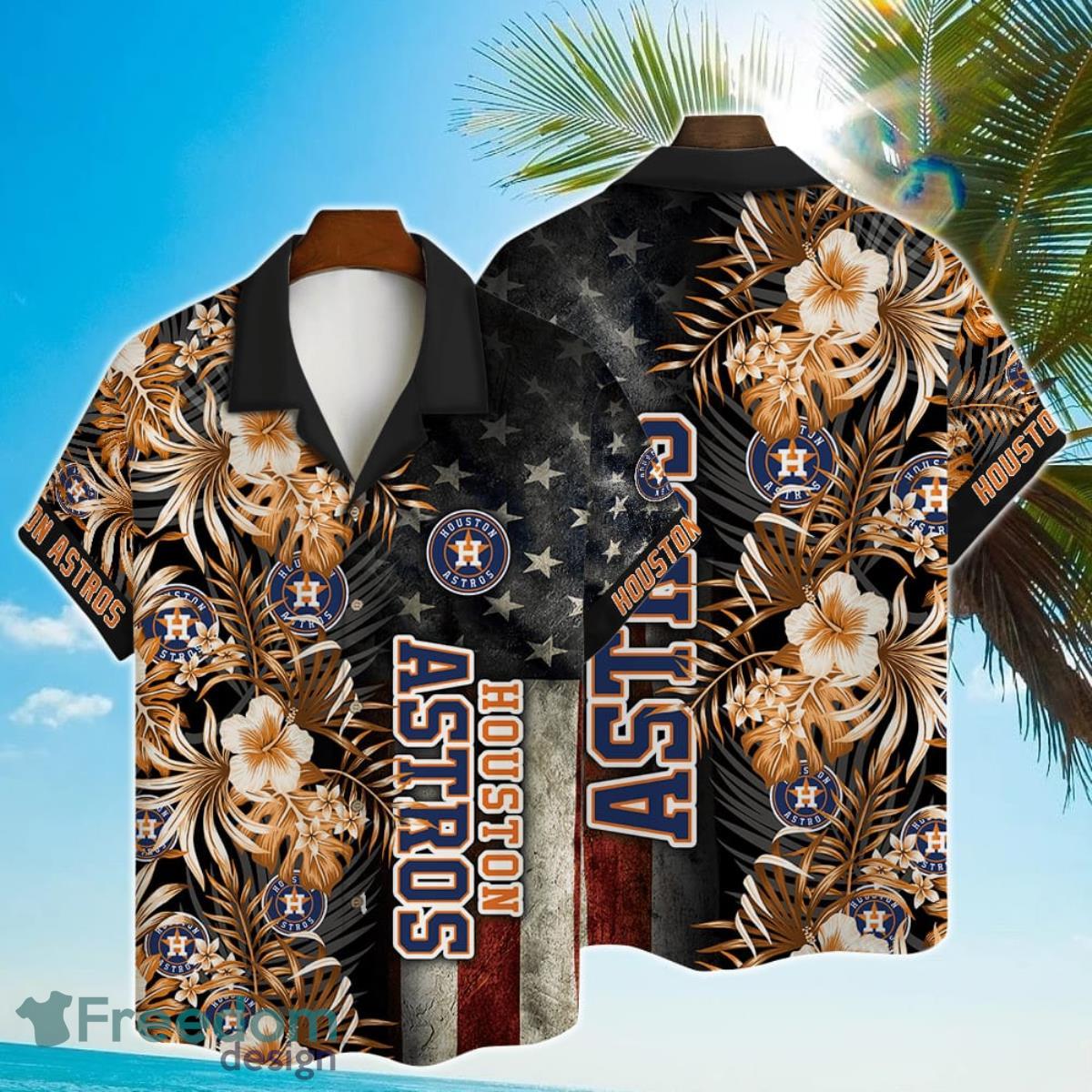 Houston Astros MLB 2023 Hibiscus Hawaiian Shirt For Men Women Product Photo 1