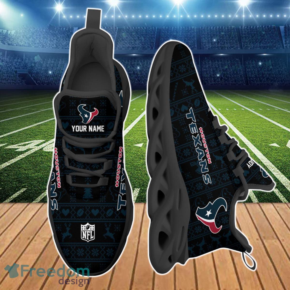 Houston Texans NFL Clunky Max Soul Shoes Custom Name Product Photo 2