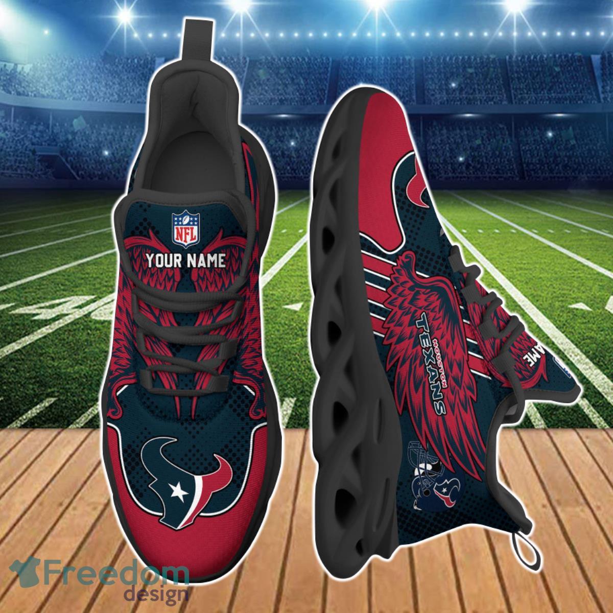 Houston Texans NFL Clunky Max Soul Shoes Custom Name Best Gift For Men And Women Fans Product Photo 2