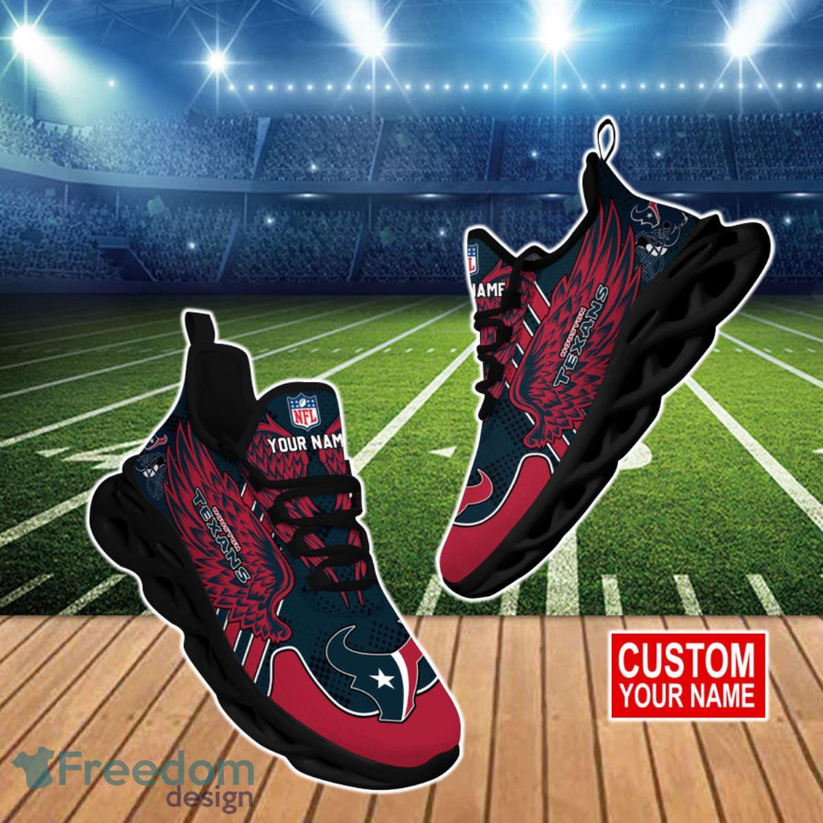 Houston Texans NFL Clunky Max Soul Shoes Custom Name Best Gift For Men And Women Fans Product Photo 1