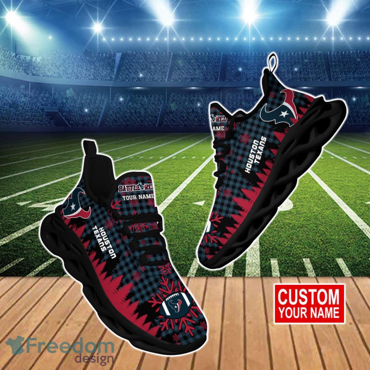 Houston Texans NFL Clunky Max Soul Shoes Custom Name Best Gift For Real Fans Product Photo 1