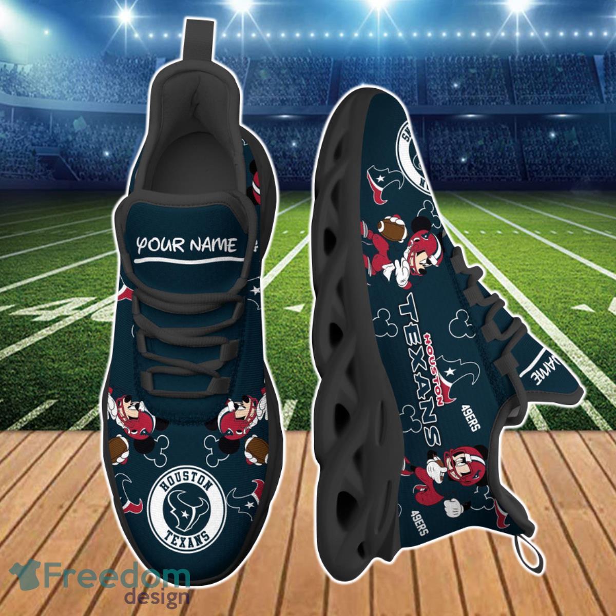 Houston Texans NFL Clunky Max Soul Shoes Custom Name Best Gift For True Fans Product Photo 2