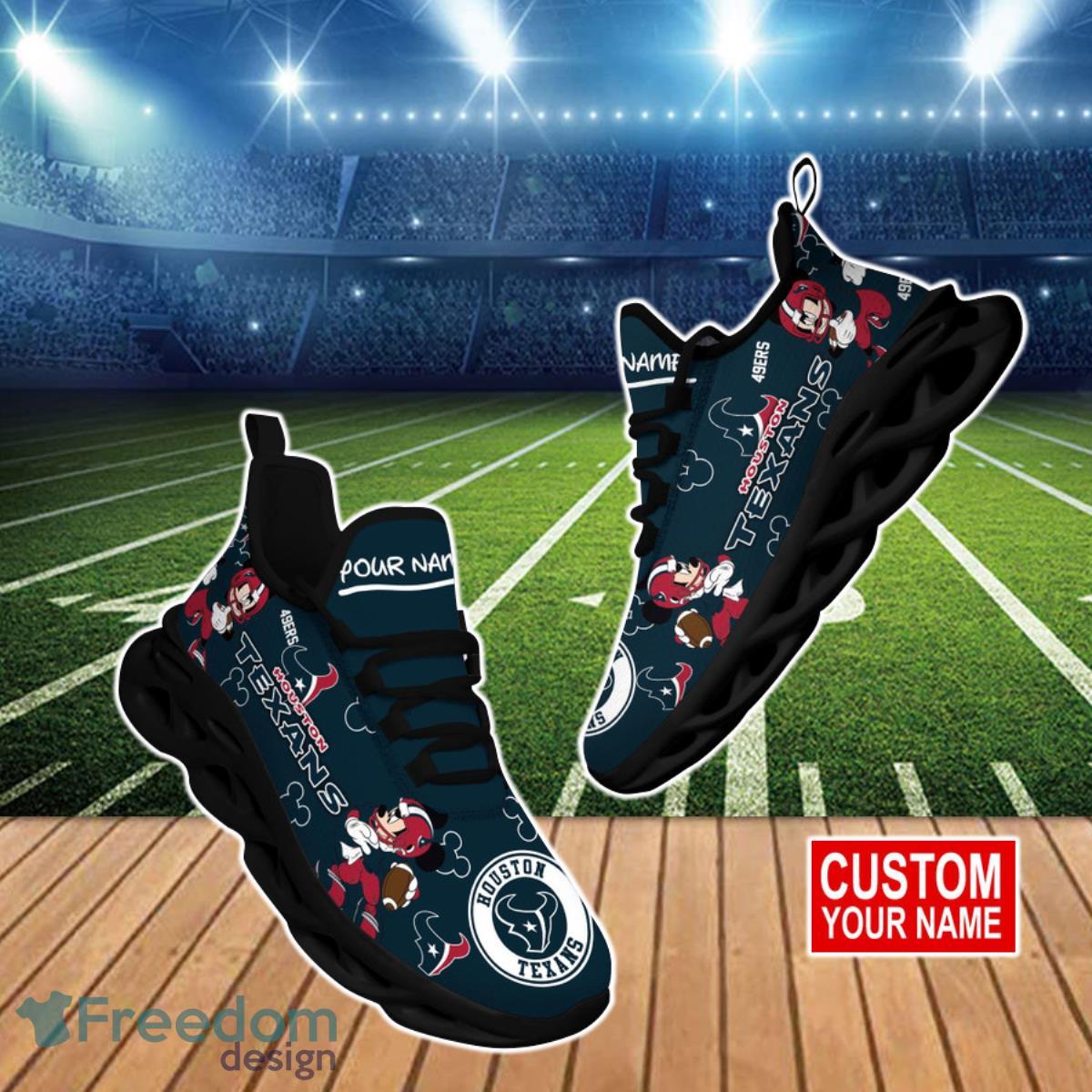 Houston Texans NFL Clunky Max Soul Shoes Custom Name Best Gift For True Fans Product Photo 1