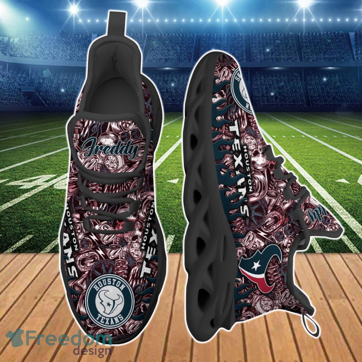 Houston Texans NFL Clunky Max Soul Shoes Custom Name Gift For Fans Product Photo 2