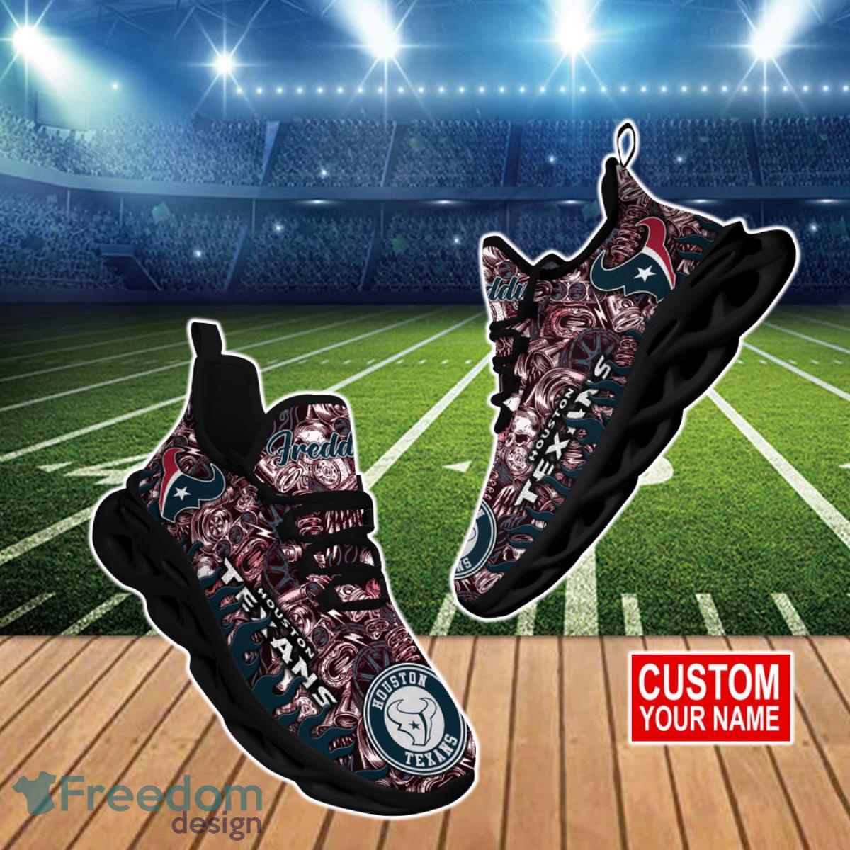 Houston Texans NFL Clunky Max Soul Shoes Custom Name Gift For Fans Product Photo 1