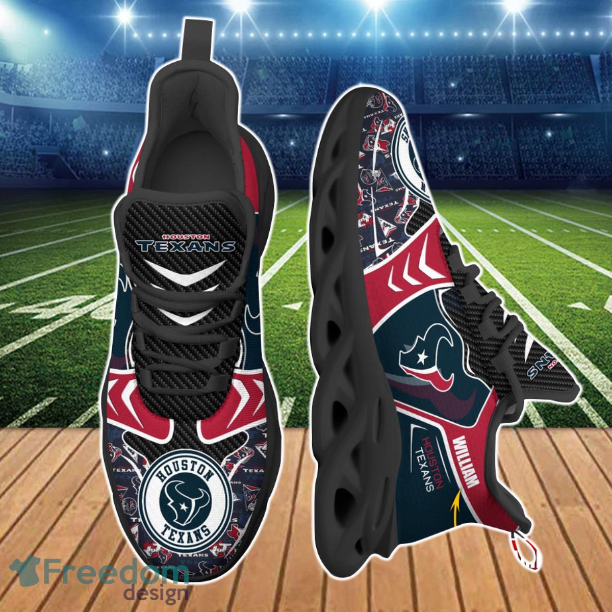 Houston Texans NFL Clunky Max Soul Shoes Custom Name Ideal Gift For Real Fans Product Photo 2