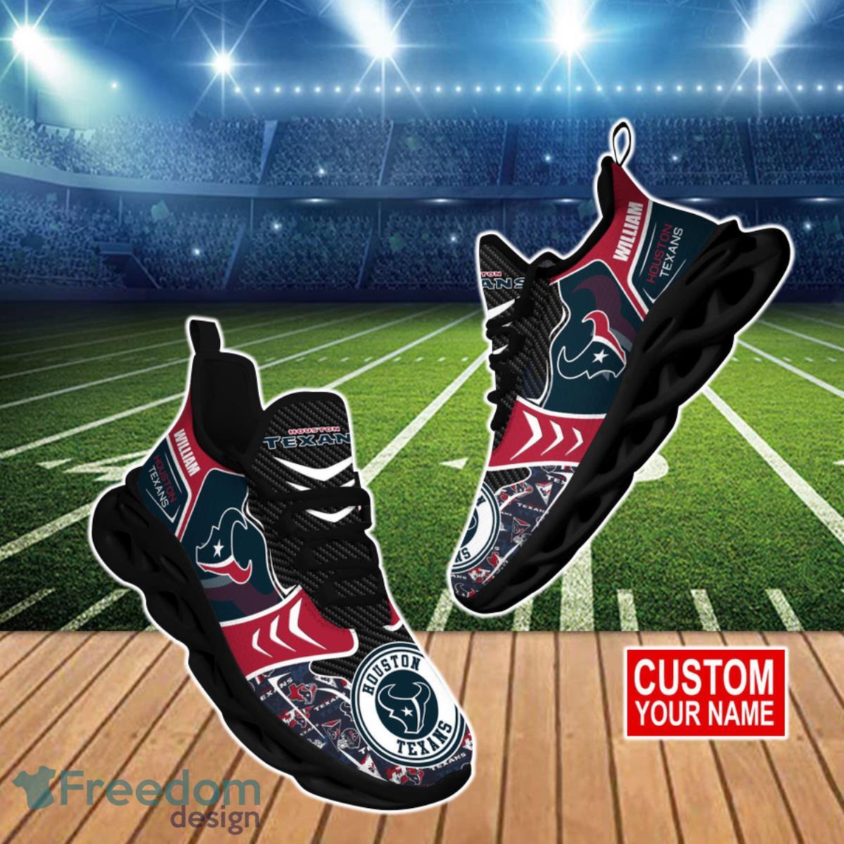 Houston Texans NFL Clunky Max Soul Shoes Custom Name Ideal Gift For Real Fans Product Photo 1