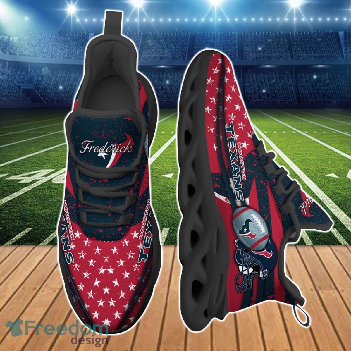 Houston Texans NFL Clunky Max Soul Shoes Custom Name Special Gift For Real Fans Product Photo 2