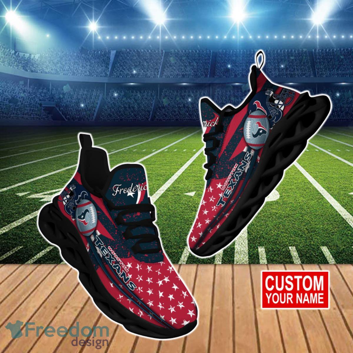 Houston Texans NFL Clunky Max Soul Shoes Custom Name Special Gift For Real Fans Product Photo 1