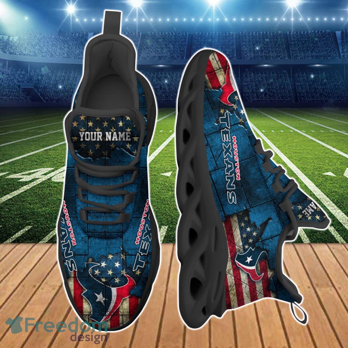 Houston Texans NFL Clunky Max Soul Shoes Custom Name Unique Gift For Men And Women Fans Product Photo 2