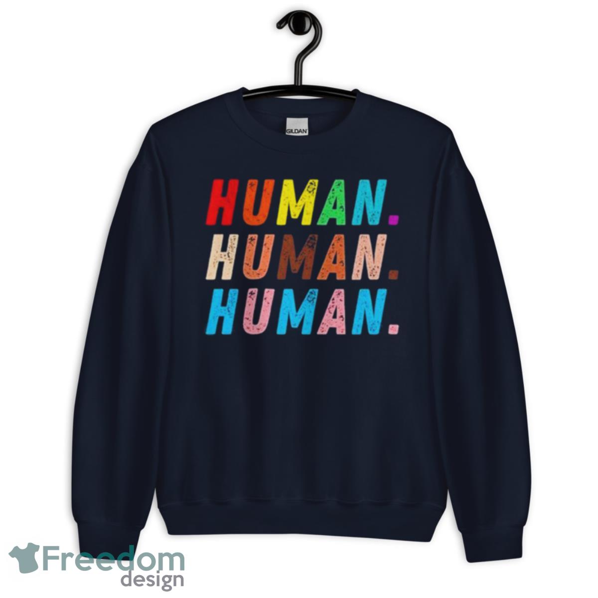 Human Pride 2023 Shirt - Unisex Crewneck Sweatshirt-1