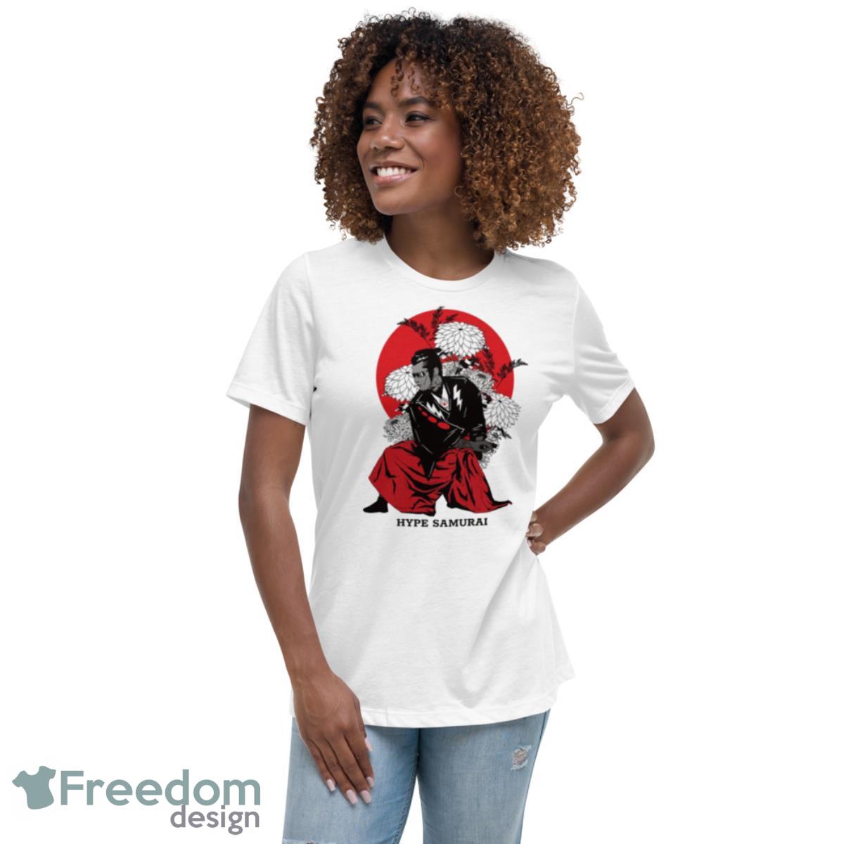 Hype Samurai Japanese Anime Shirt - Womens Relaxed Short Sleeve Jersey Tee Hype Samurai Japanese Anime Shirt - Womens Relaxed Short Sleeve Jersey Tee