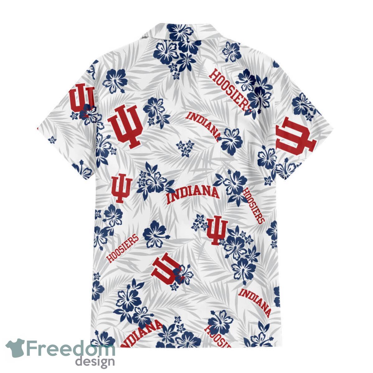 Indiana University Bloomington Floral Hawaiian Shirt For Men And Women Product Photo 2