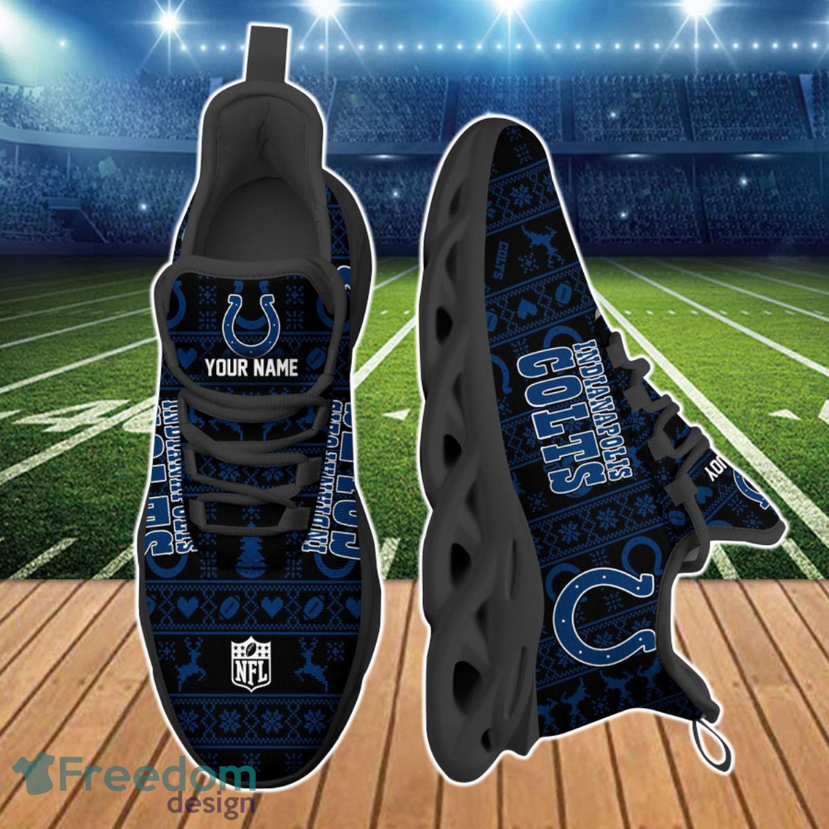 Indianapolis Colts NFL Clunky Max Soul Shoes Custom Name Product Photo 2