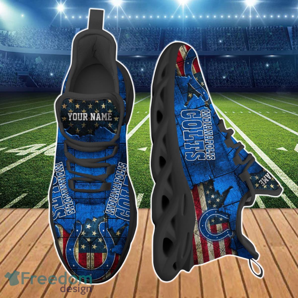 Indianapolis Colts NFL Clunky Max Soul Shoes Custom Name Ideal Gift For Real Fans Product Photo 2