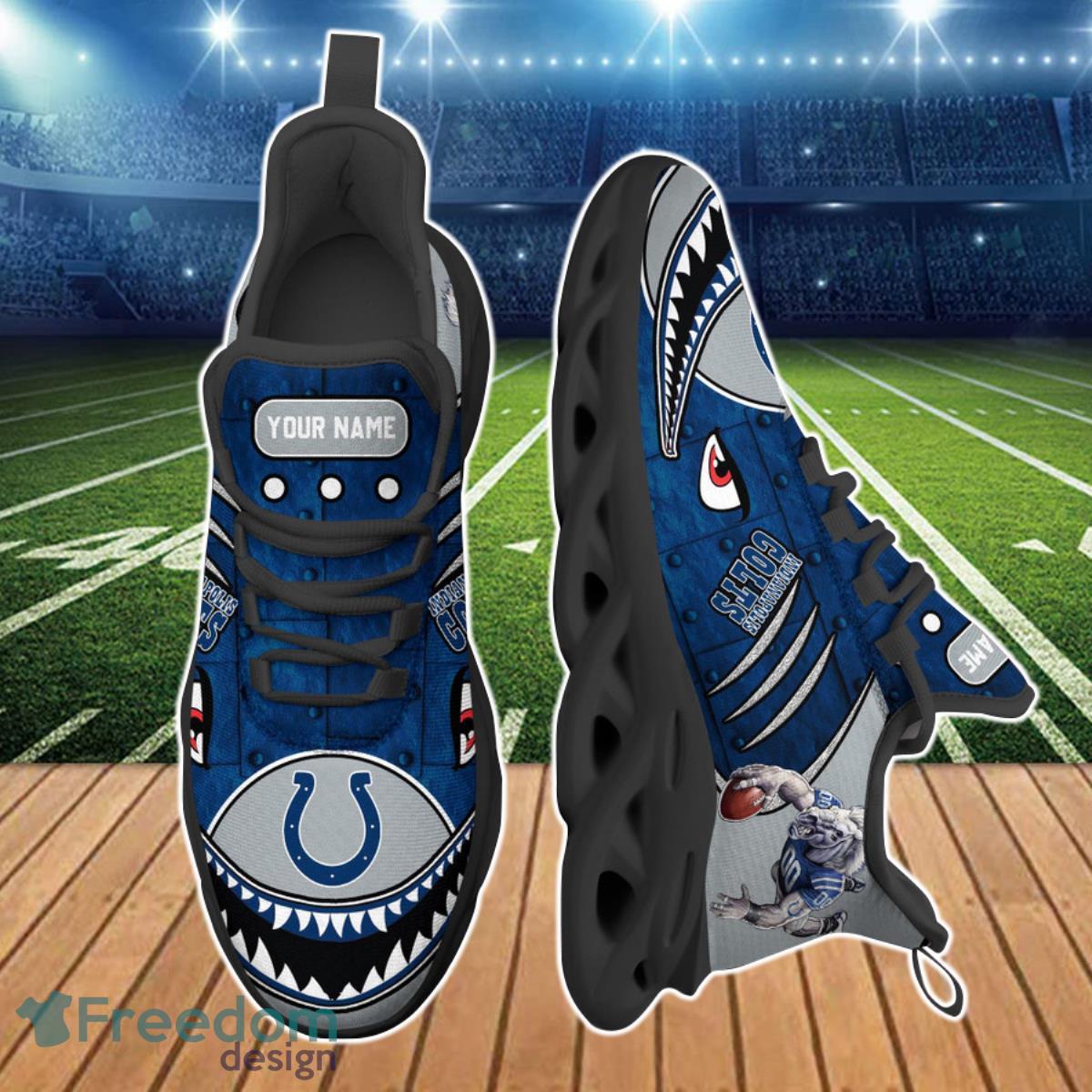 Indianapolis Colts NFL Clunky Max Soul Shoes Custom Name Special Gift For Fans Product Photo 2