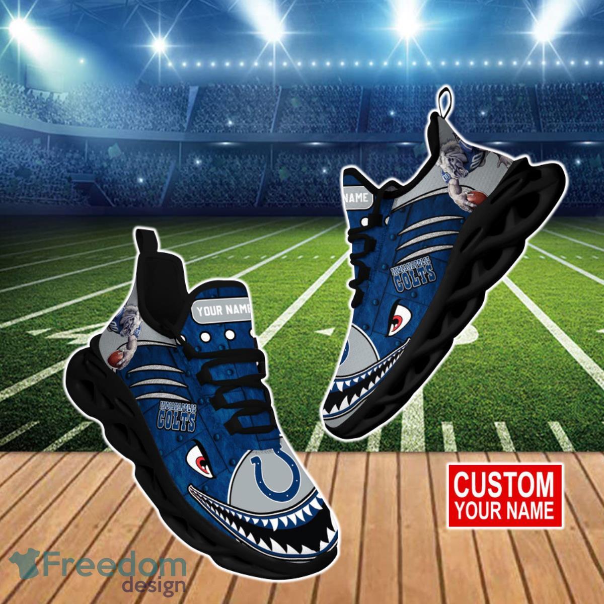 Indianapolis Colts NFL Clunky Max Soul Shoes Custom Name Special Gift For Fans Product Photo 1