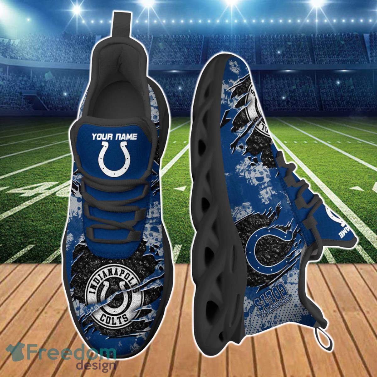 Indianapolis Colts NFL Clunky Max Soul Shoes Custom Name Unique Gift For Men And Women Fans Product Photo 2