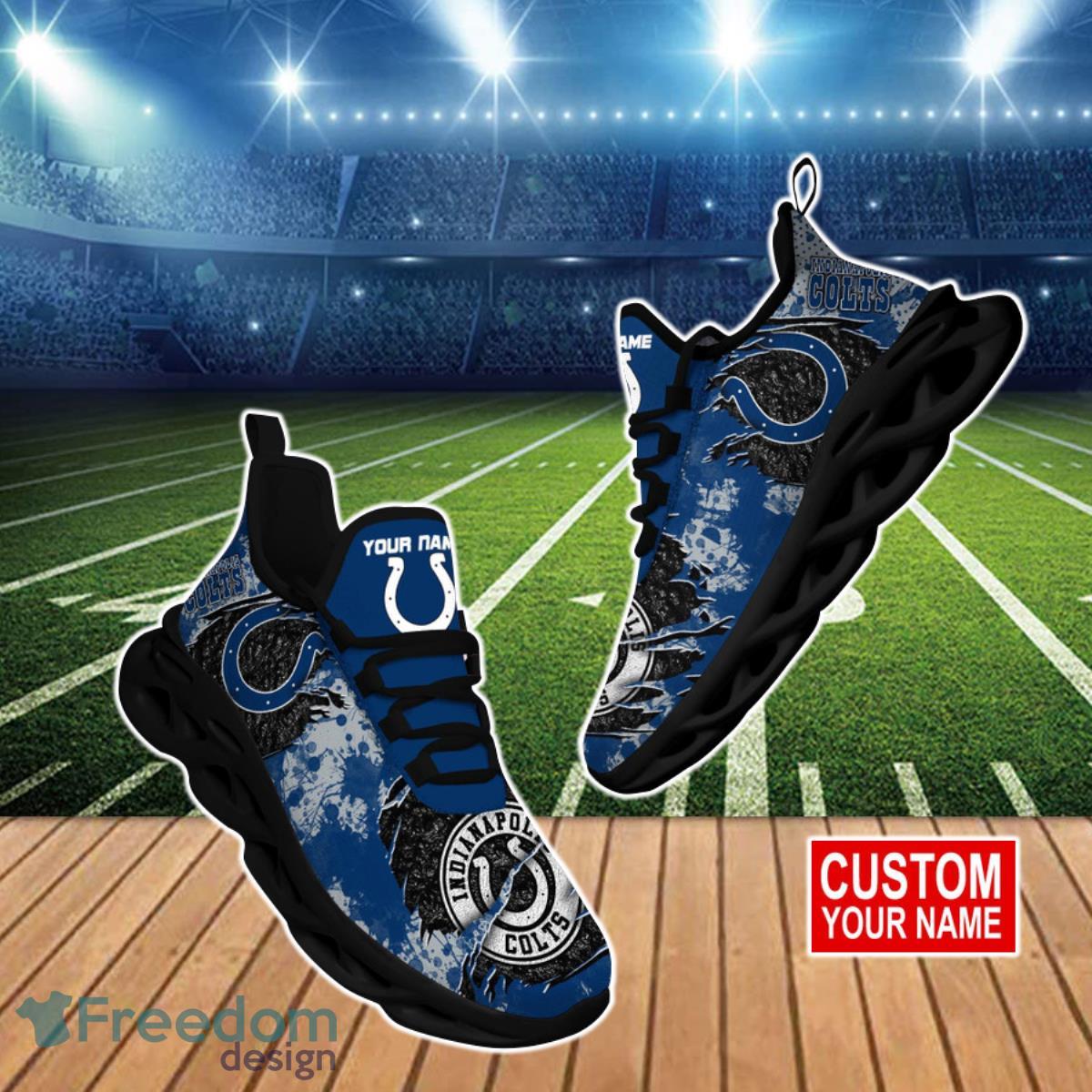 Indianapolis Colts NFL Clunky Max Soul Shoes Custom Name Unique Gift For Men And Women Fans Product Photo 1