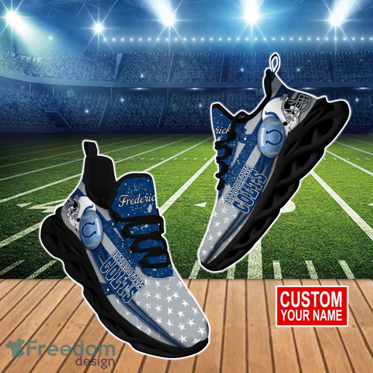 Indianapolis Colts NFL Clunky Max Soul Shoes Custom Name Unique Gift For True Fans Product Photo 1