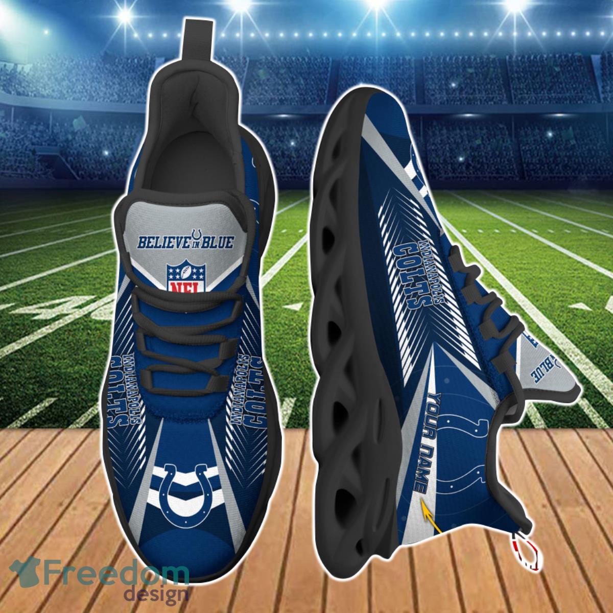 Indianapolis Colts NFL Max Soul Shoes Custom Name Best Gift For Fans Product Photo 2