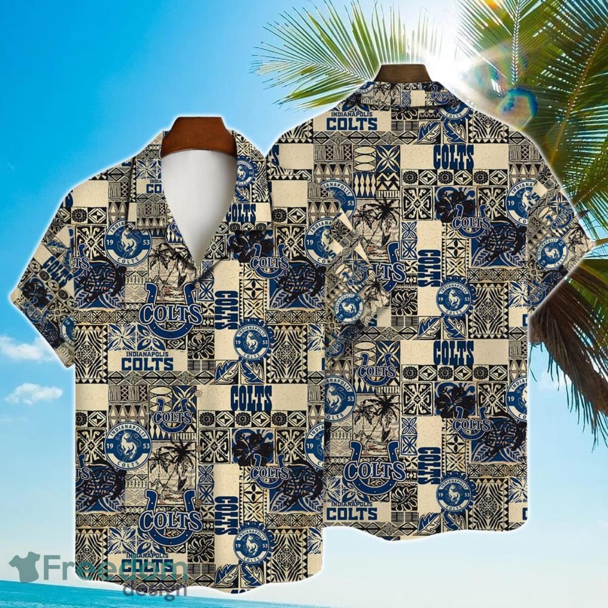 Indianapolis Colts NFL National Football League 2023 AOP Hawaiian Shirt Product Photo 1