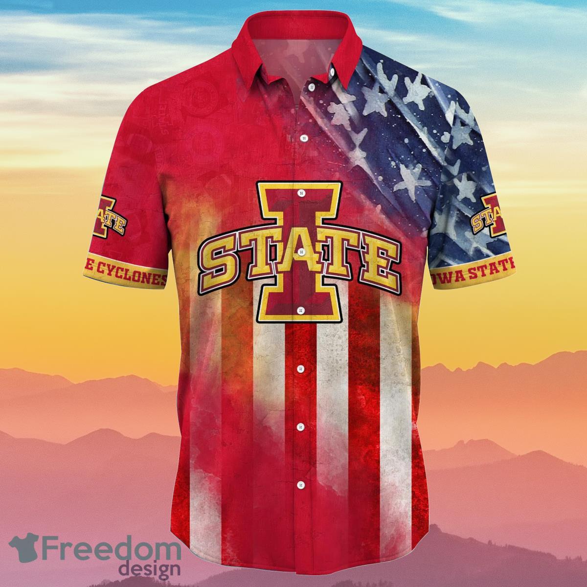 Iowa State Cyclones NCAA2 Hawaiian Shirt 4th Of July Independence Day Best Gift For Men And Women Fans Product Photo 2