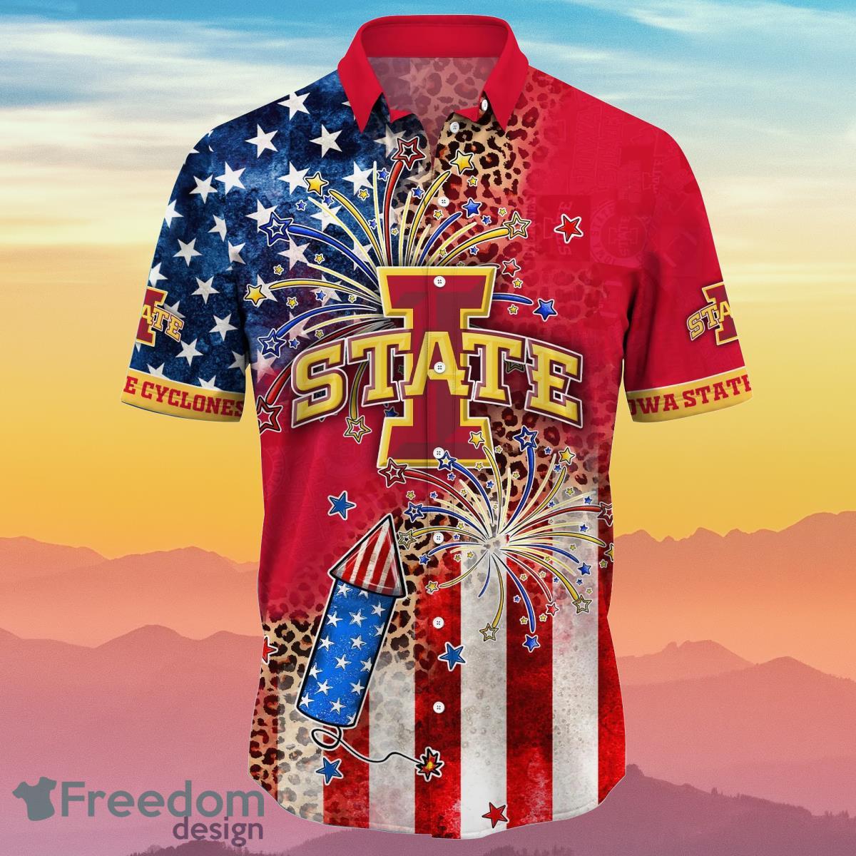 Iowa State Cyclones NCAA2 Hawaiian Shirt 4th Of July Independence Day Ideal Gift For Men And Women Fans Product Photo 2