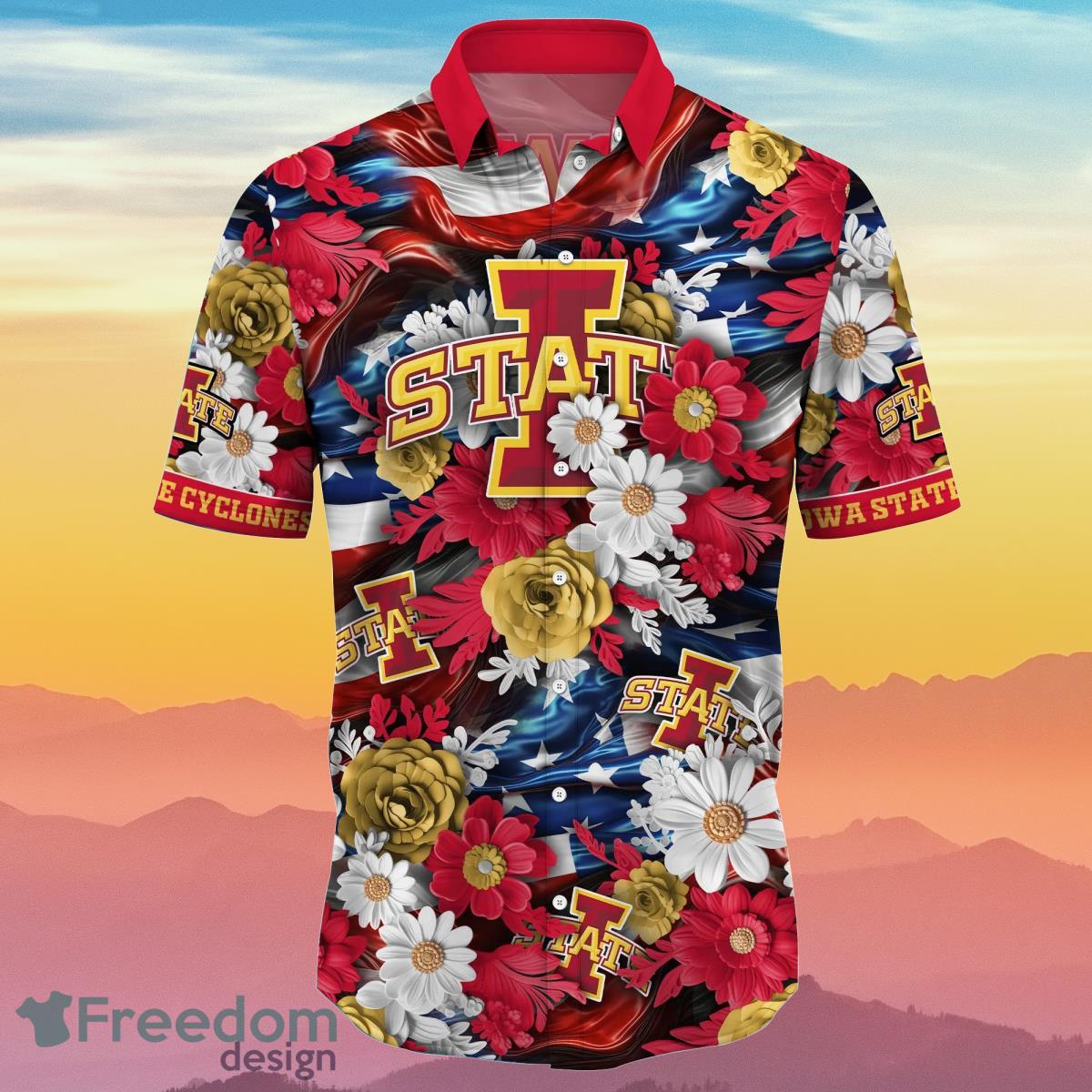 Iowa State Cyclones NCAA2 Hawaiian Shirt 4th Of July Independence Day Special Gift For Men And Women Fans Product Photo 2