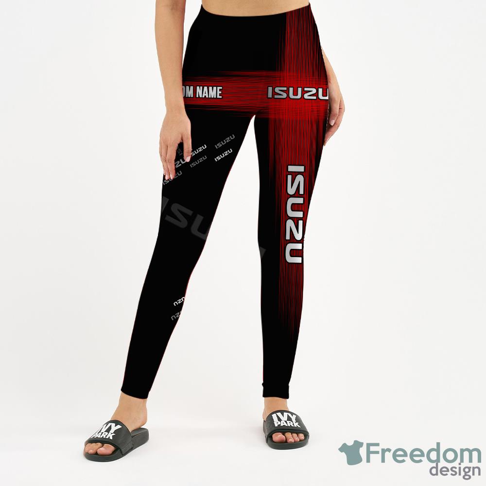 Isuzu AS 3D Full Printing Custom Name Leggings And Hollow Tank Women - Isuzu AS 3D Hollow tank Leggings Full Printing Custom Name_16