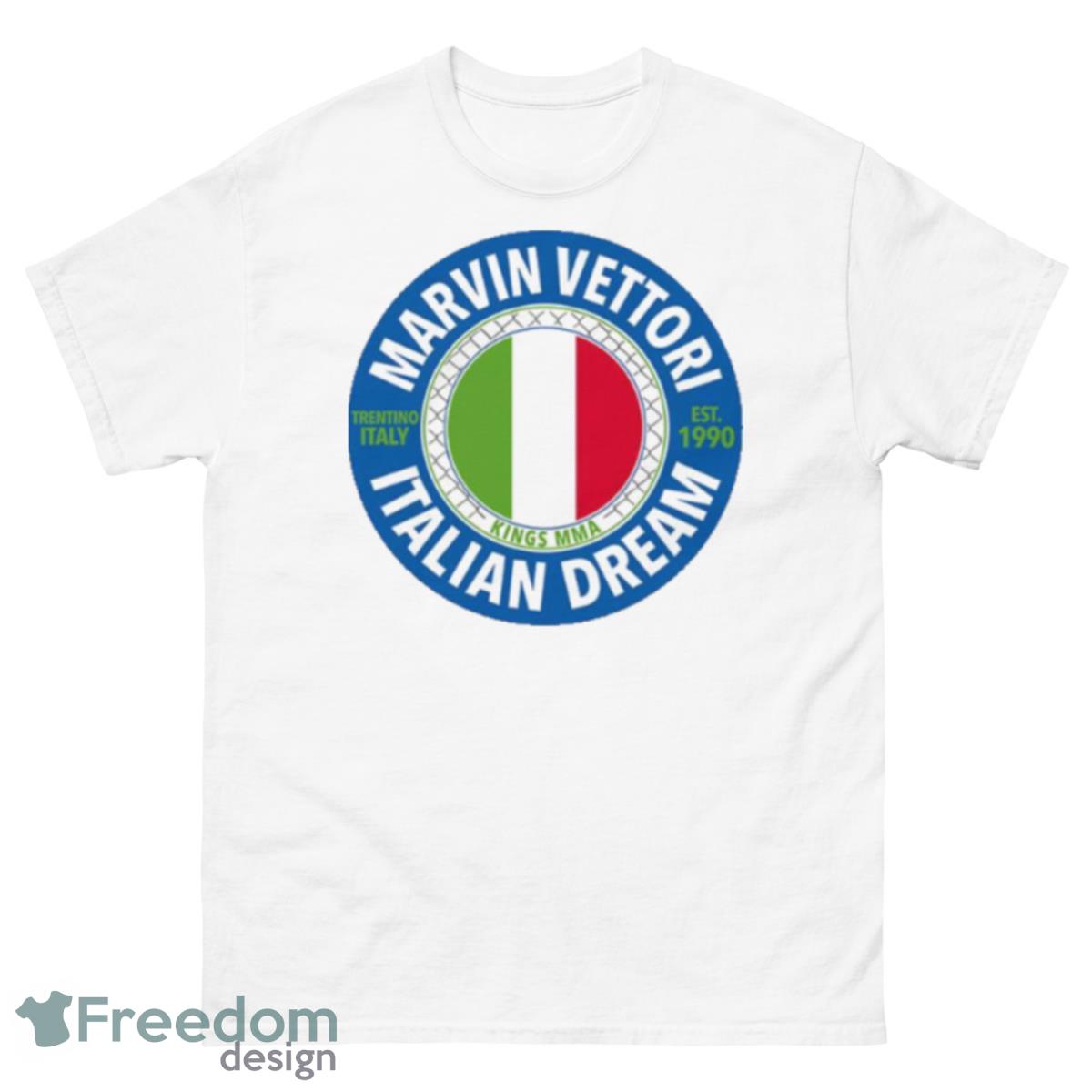 Italy Round Design Marvin Vettori Shirt - 500 Men’s Classic Tee Gildan