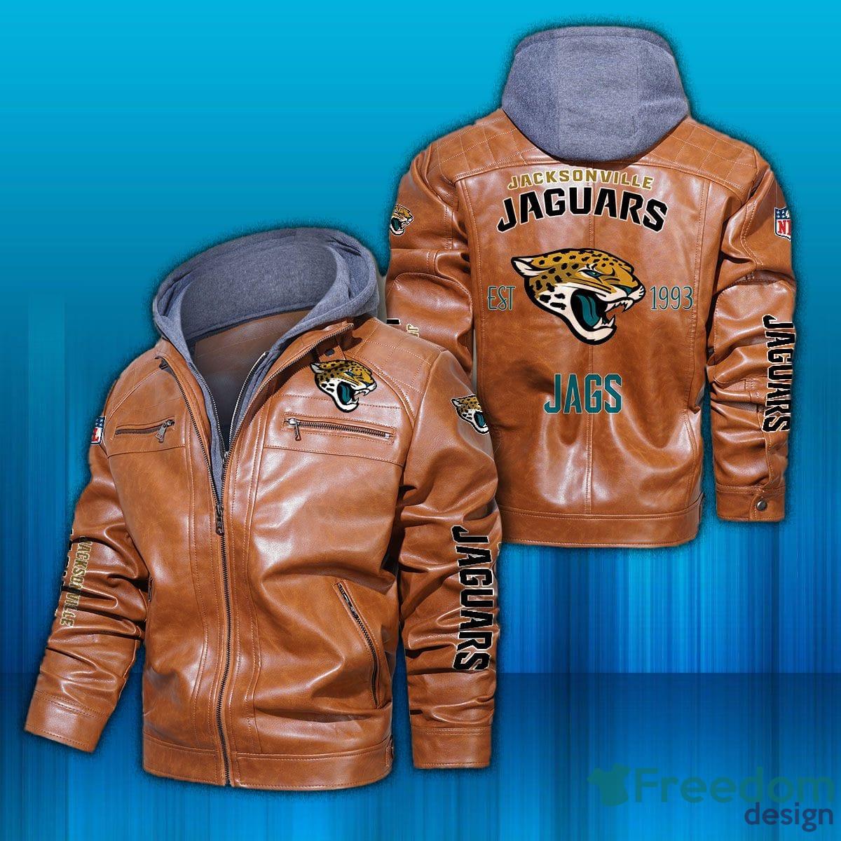 Jacksonville Jaguars NFL Black And Blue Satin Jacket - Maker of Jacket