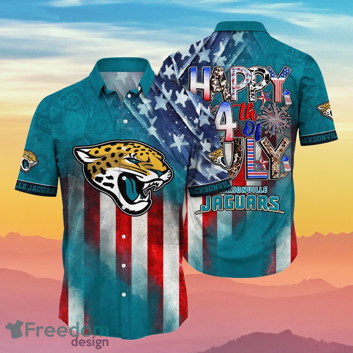Jacksonville Jaguars NFL Hawaiian Shirt 4th Of July Independence