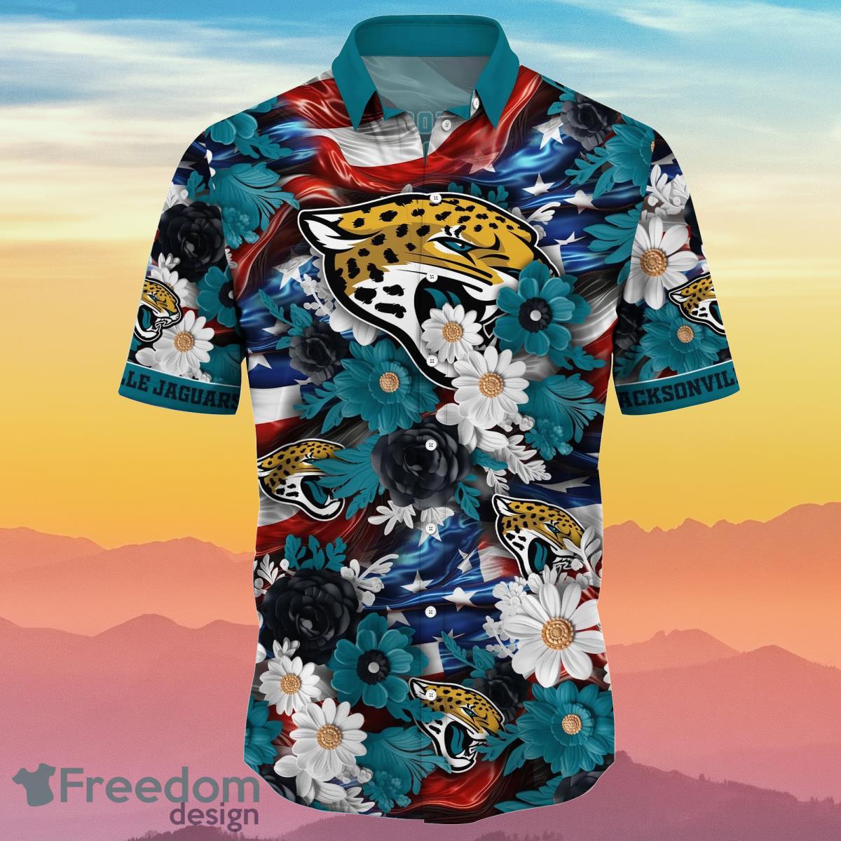 Jacksonville Jaguars NFL Hawaiian Shirt 4th Of July Independence Day Special Gift For Men And Women Fans Product Photo 2