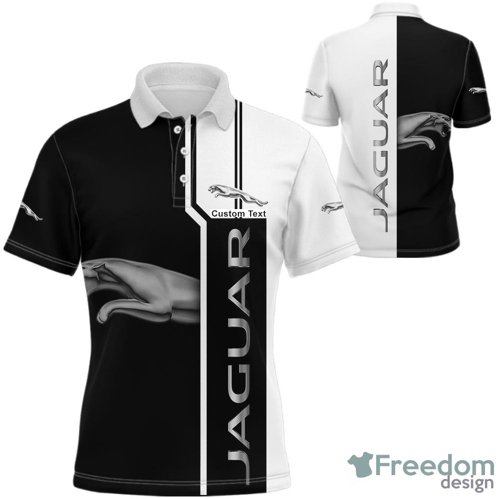 Jaguar Cars Personalized Name 3D Racing Polo Shirt For Men And