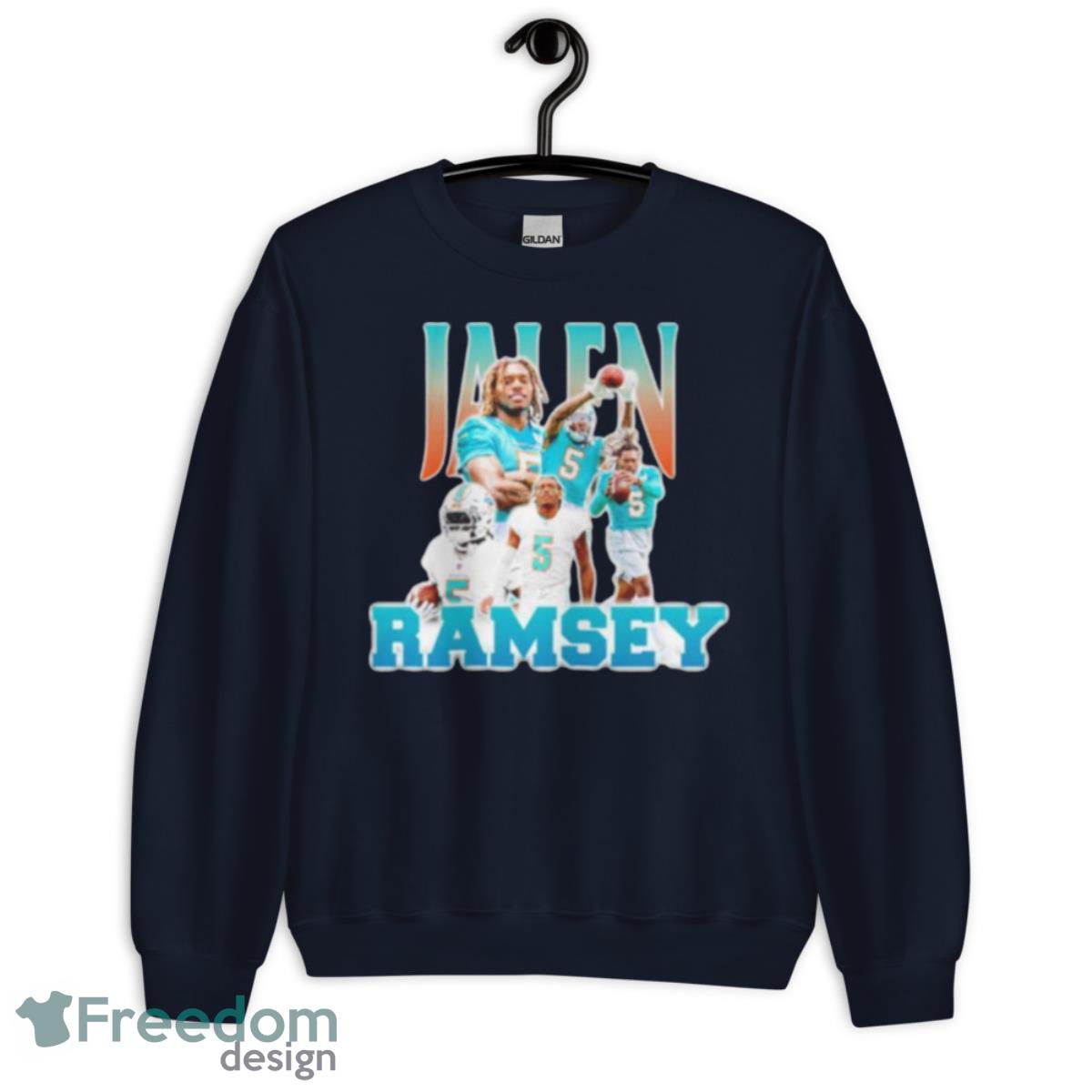 Jalen Ramsey Miami Dolphins Shirt - Unisex Crewneck Sweatshirt-1