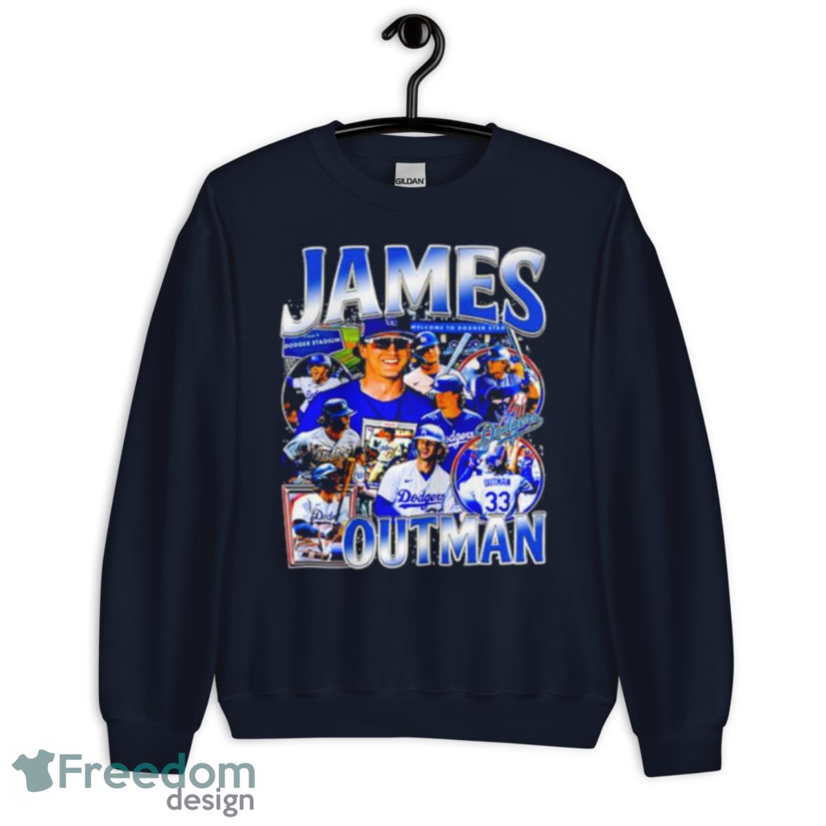 James Outman Los Angeles Dodgers 2023 Shirt - Unisex Crewneck Sweatshirt-1