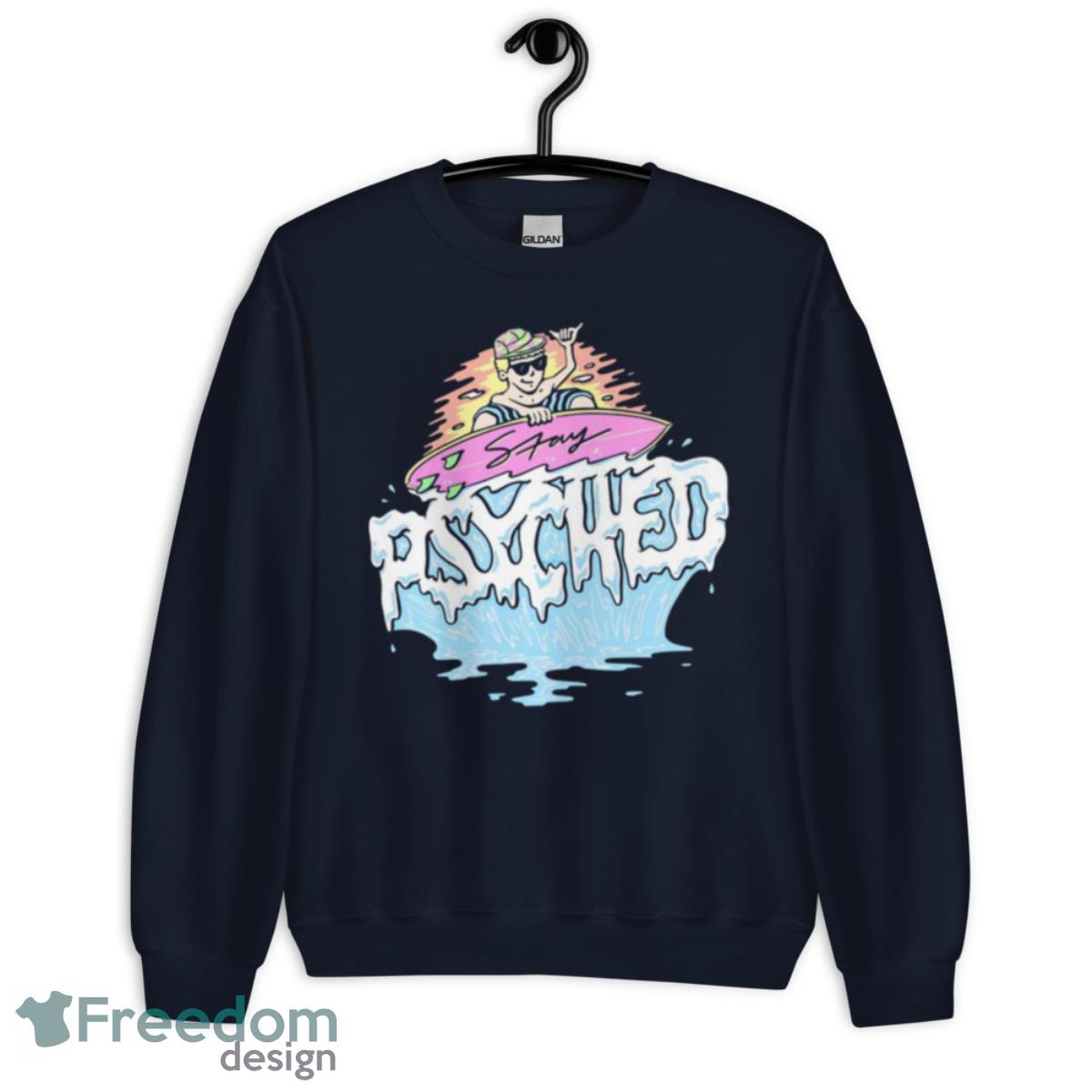 Jamie O’brien Stay Psyched Surfer Pet Shop Boys Shirt - Unisex Crewneck Sweatshirt-1