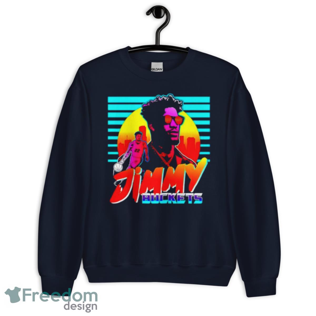 Jimmy Butler Jimmy Buckets Retro Shirt - Unisex Crewneck Sweatshirt-1