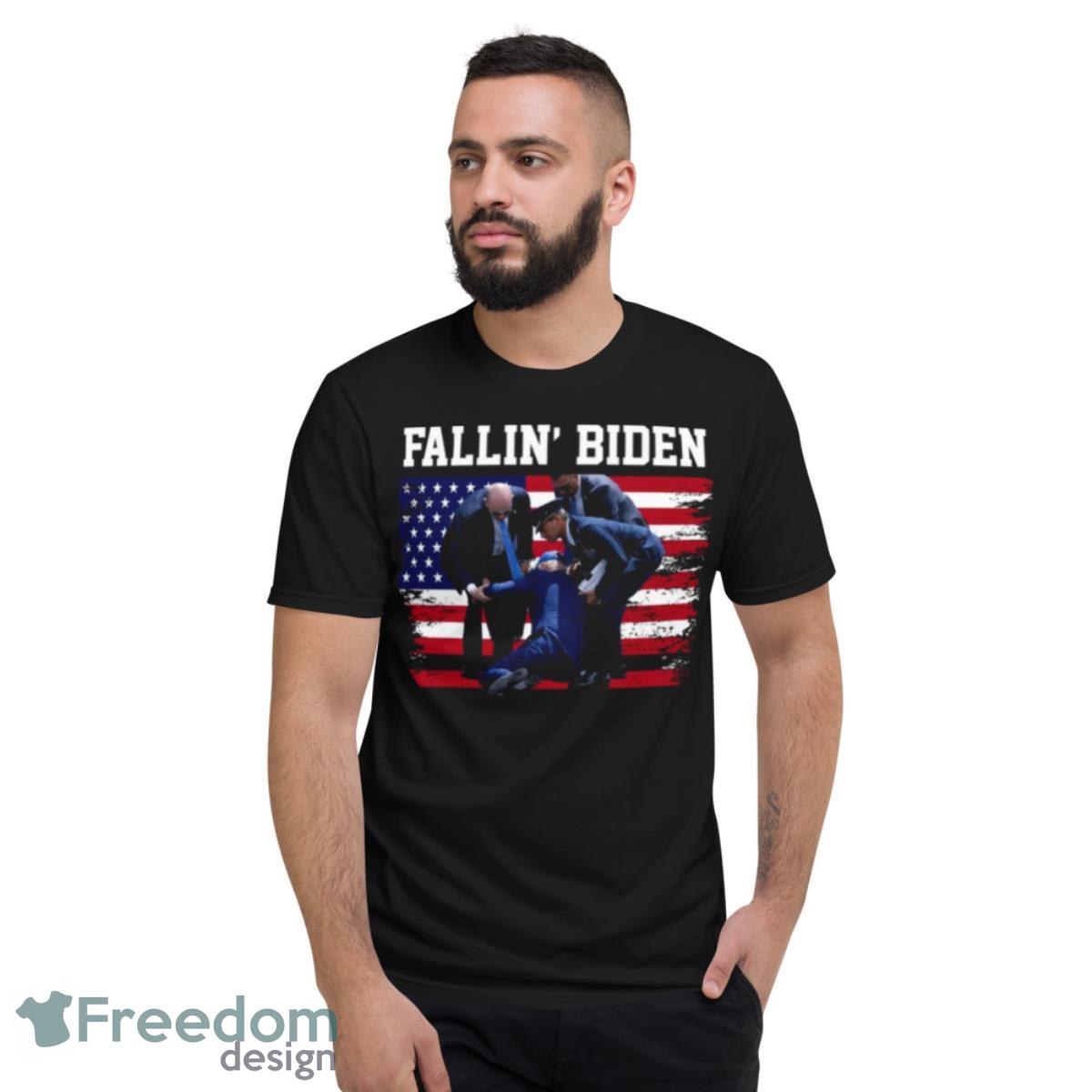 Joe Biden Falling Biden During Grad Funny Shirt - Short Sleeve T-Shirt