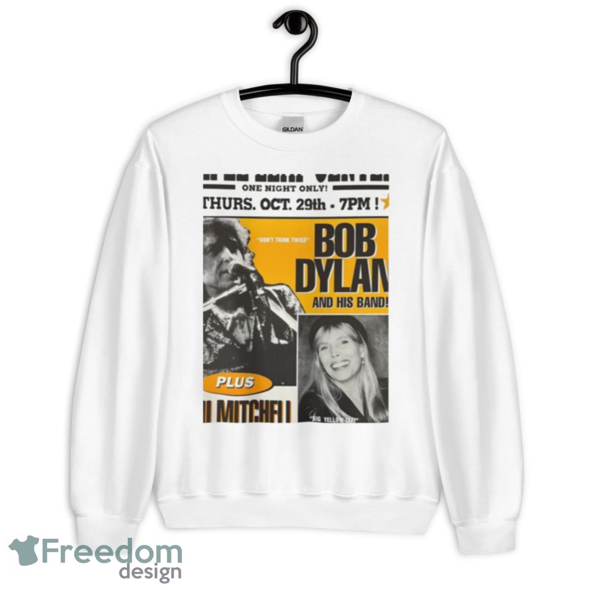 Joni Mitchell Art And Bob Dylan Shirt - Unisex Heavy Blend Crewneck Sweatshirt