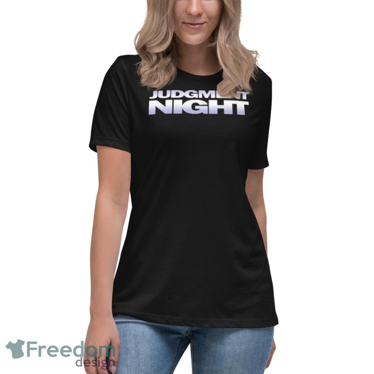 Judgment Night Logo shirt - Womens Relaxed Short Sleeve Jersey Tee Judgment Night Logo shirt - Womens Relaxed Short Sleeve Jersey Tee