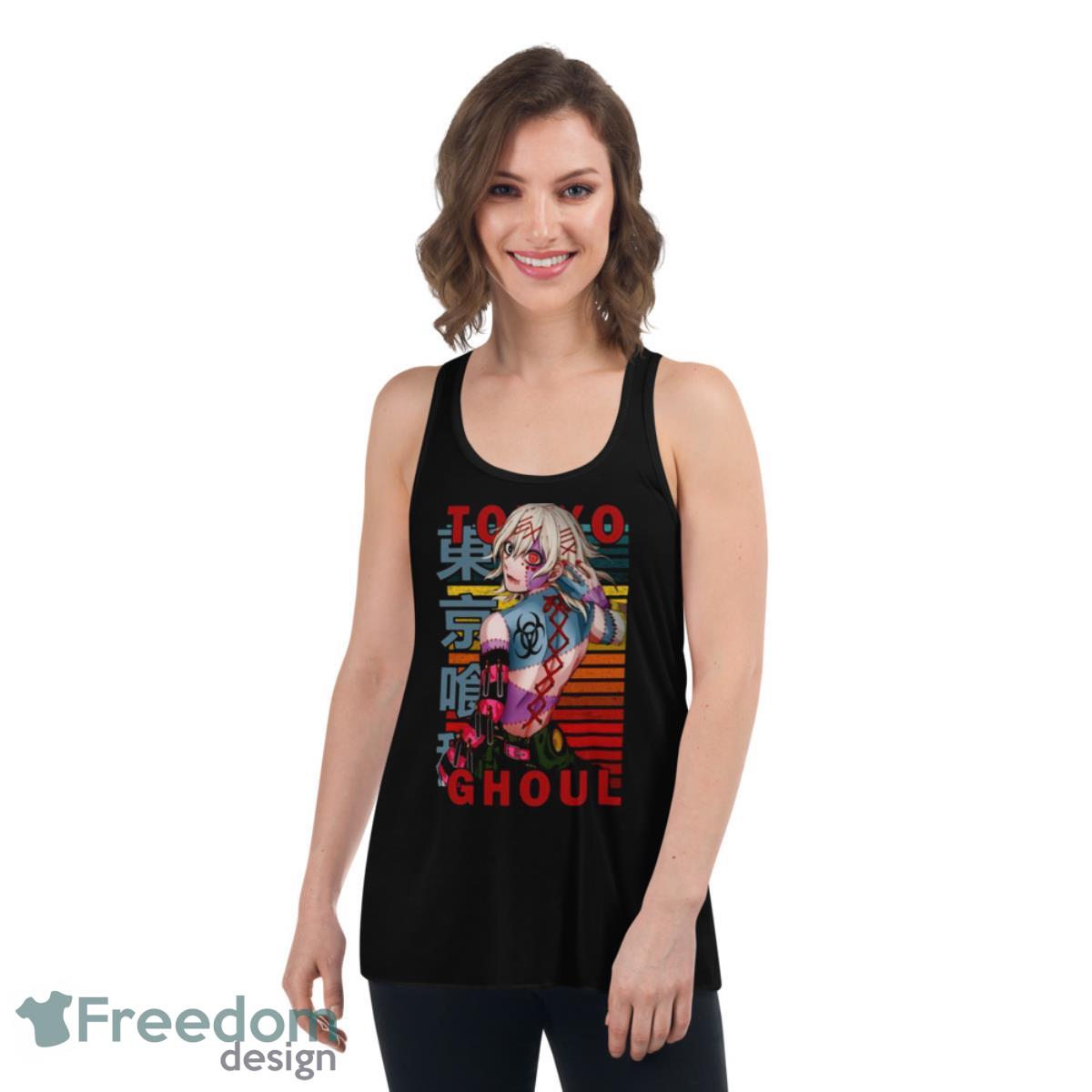 Juuzou Suzuya Tokyo Guru Anime Tokyo Ghoul Shirt - Womens Flowy Racerback Tank Juuzou Suzuya Tokyo Guru Anime Tokyo Ghoul Shirt - Womens Flowy Racerback Tank