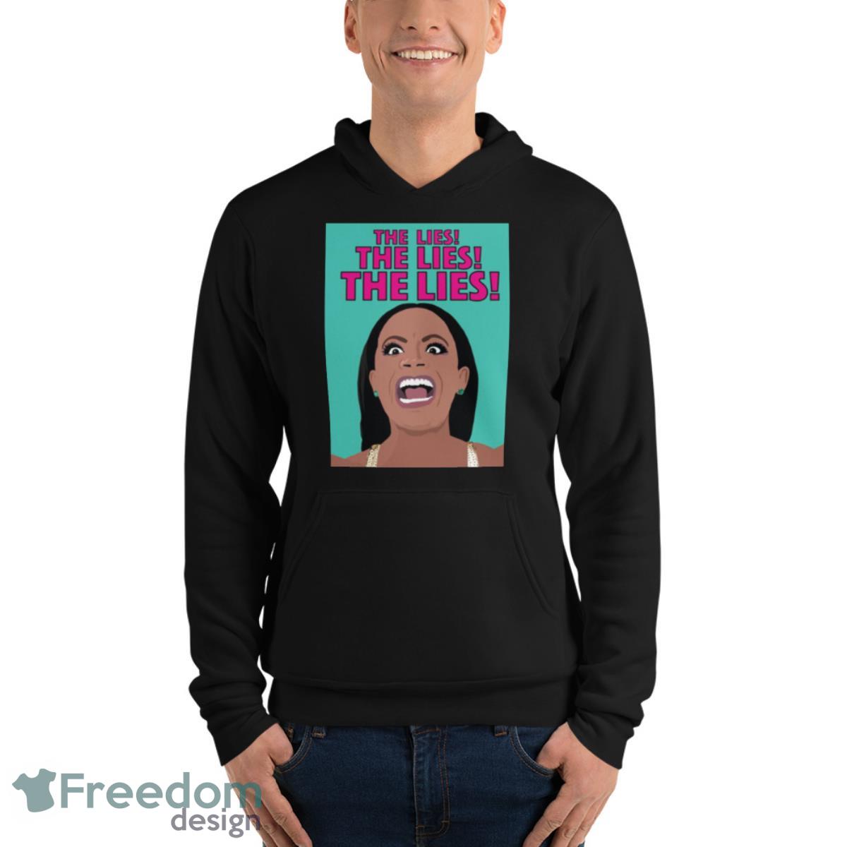 Kandi Burruss The Lies Rhoa Real Housewives Of Atlanta Shirt image Kandi Burruss The Lies Rhoa Real Housewives Of Atlanta Shirt - Unisex Fleece Pullover Hoodie