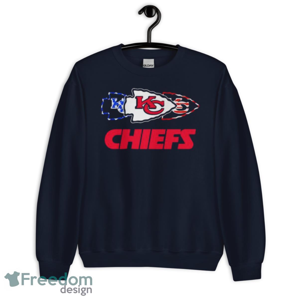 Kansas City Chiefs 4th of July 2023 shirt - Unisex Crewneck Sweatshirt-1