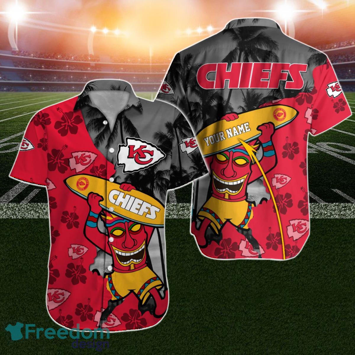 Kansas City Chiefs Hawaiian Shirt NFL Football Custom Name For Men Women  Gift For Real Fans - Freedomdesign