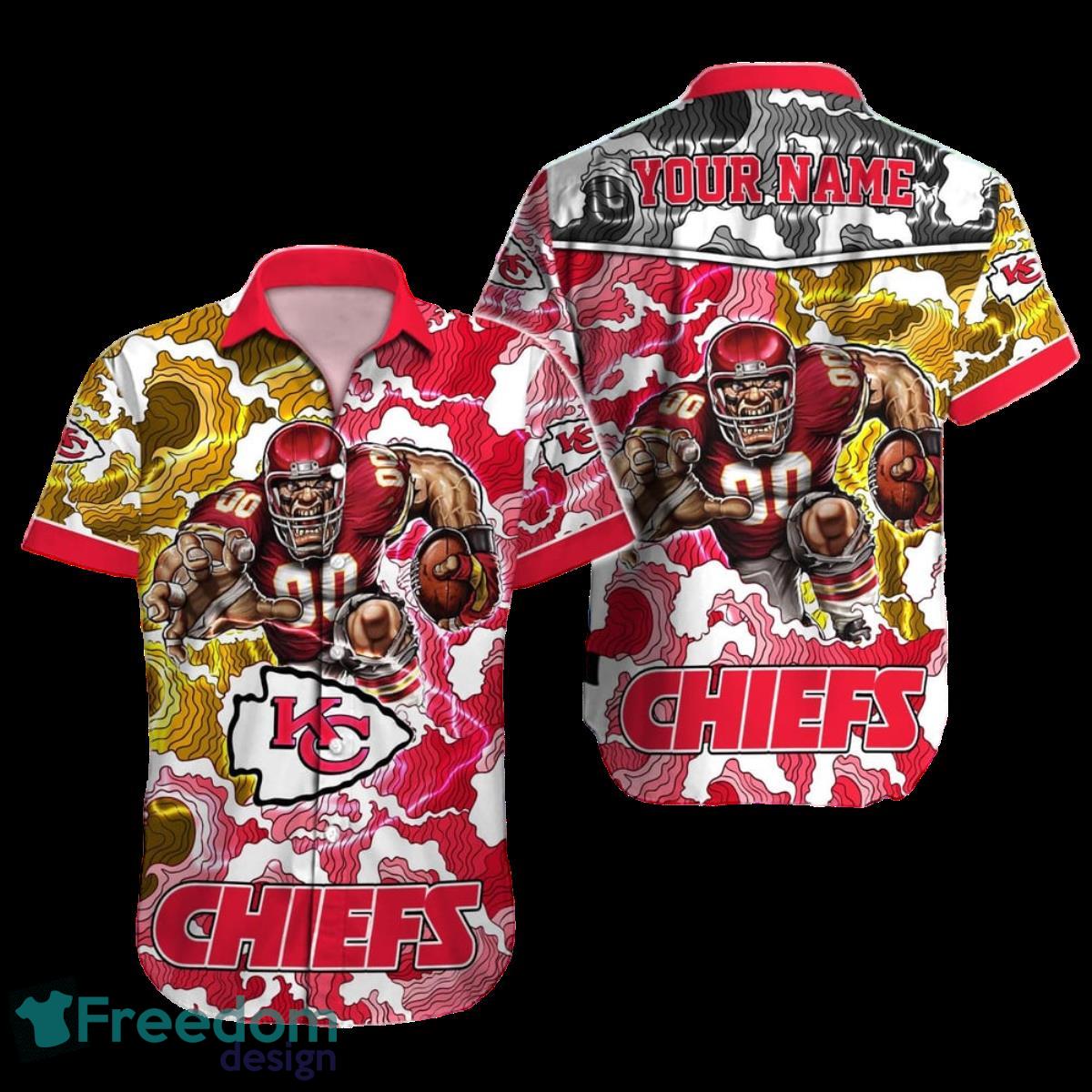 Kansas City Chiefs Hawaiian Shirt NFL Football Custom Name For Men Women Gift For True Fans Product Photo 1