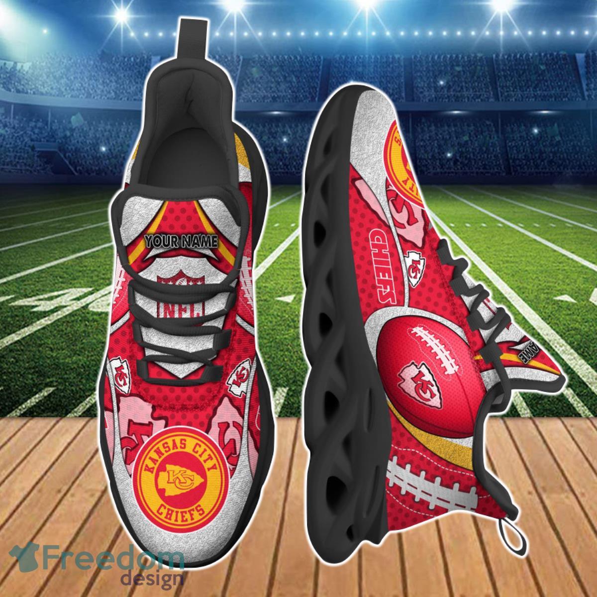 Kansas City Chiefs NFL Clunky Max Soul Shoes Custom Name Unique Gift For Fans Product Photo 2