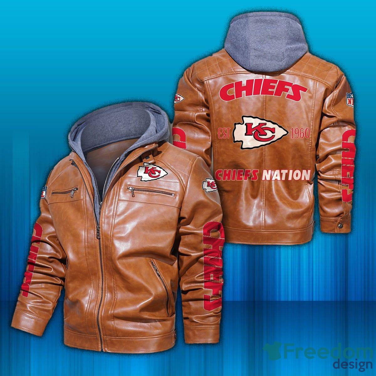 Let's Go Kansas City Chiefs 2D Leather Jacket