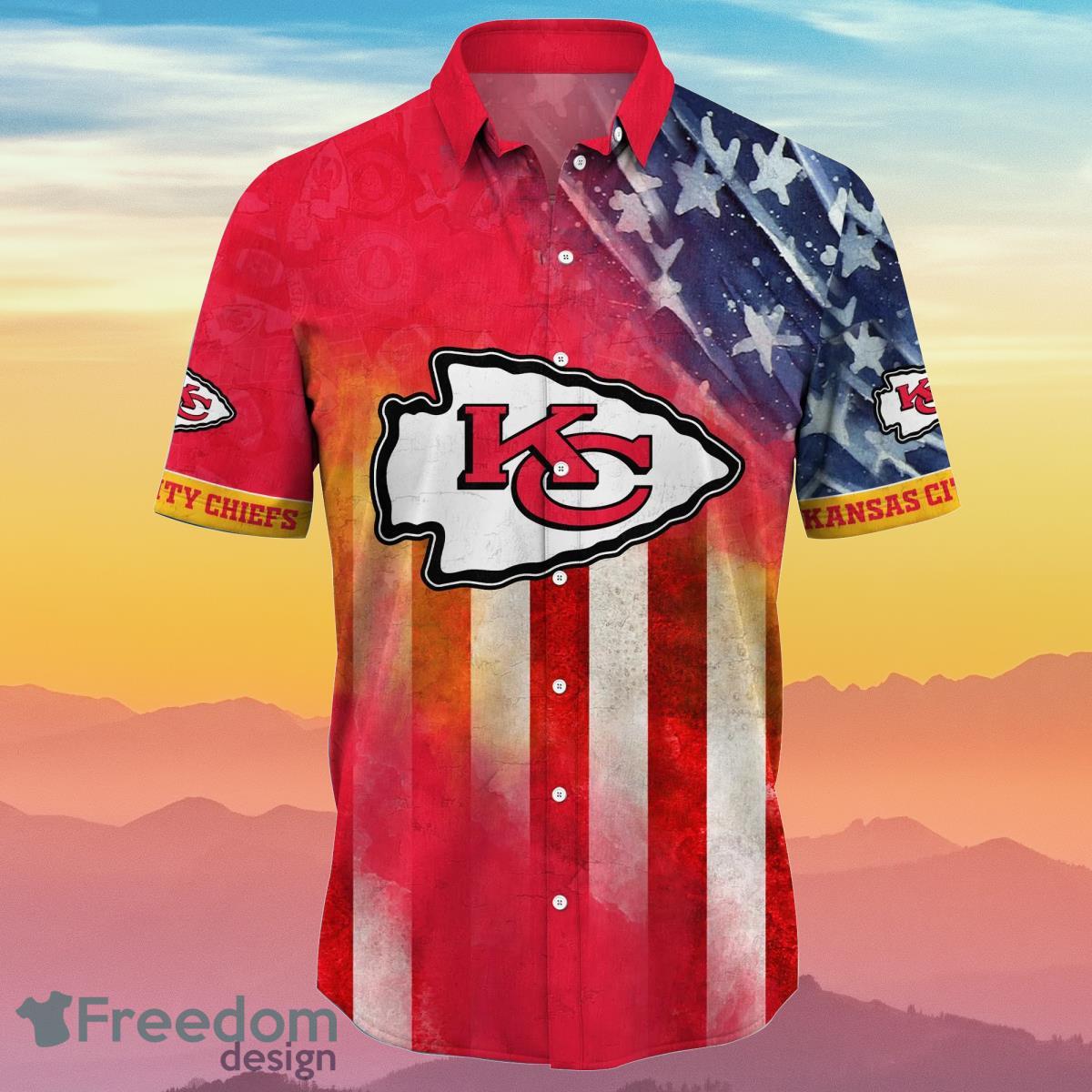 Kansas City Chiefs NFL Hawaiian Shirt 4th Of July Independence Day Best Gift For Men And Women Fans Product Photo 2